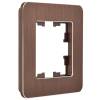Рамка 1-постовая IEK Brite BR-M12-M-21-K30 коричневый фото 2