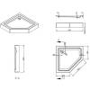 Душевой уголок Esbano ESR-8160 ESUGR8160 90x90x200 хром фото 10