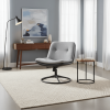 Кресло Tetchair Oslo 25480 VT shape silver, графит велюр, букле, экокожа фото 13