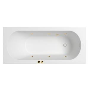 Ванна из искусственного камня WHITECROSS Gin 170x75 0217.170075.200.SOFT.GL с гидромассажем, 