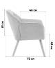 Кресло Stool Group Вэйл QH-8904K DAG-12(72) grey темно-серый фото 10