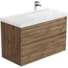 Тумба с раковиной Aquanet Nova Lite 2.0 90 R 365928 Дуб рустикальный