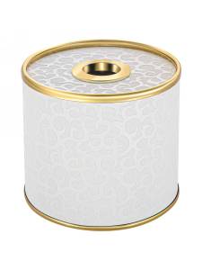 Бокс для салфеток Geralis S-FWG flower белая, кант золото