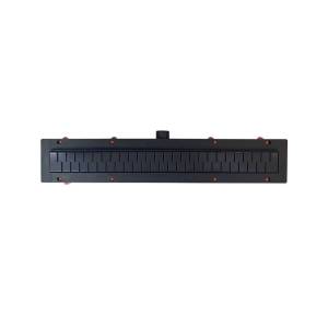 Душевой лоток Veconi Medium 350 V350MB с решеткой, черный матовый