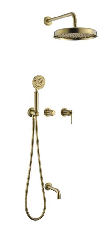 Душевой комплект Boheme Eterna 174-2-MG Matt Gold