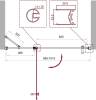 Душевая дверь BelBagno Uno B-12-30+70-C-Cr фото 4