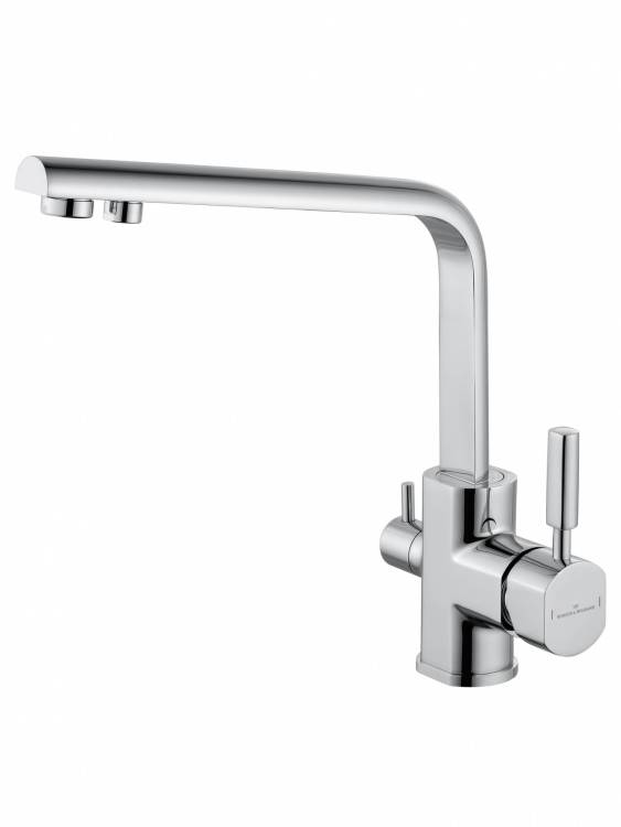 Смеситель для кухни Wonzon & Woghand WW-88458003-CR c подключением фильтра, хром