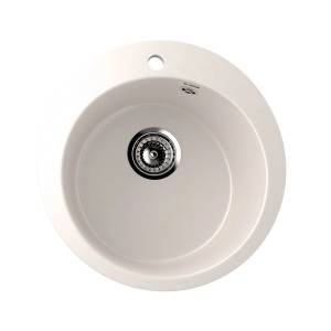 Мойка кухонная Uperwood Simple (Симпл) UPD-304-331 белая, 49.5x49.5