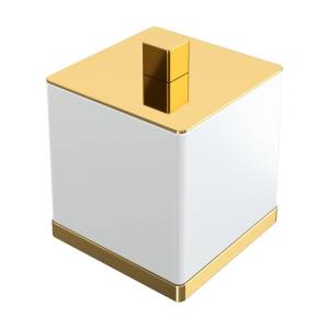 Стакан для ватных дисков Boheme Qubic 10964-G Gold