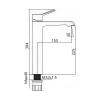 Смеситель для раковины Maretti Elena EA32RF163-V высокий, хром фото 3