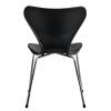Стул Bradex Home Seven FR 0425, черный с хромированными ножками фото 4