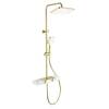 Душевая стойка Wonzon & Woghand WW-B3552-BG золотая, с термостатом