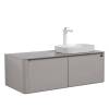 Тумба с раковиной Black&White U915.1200R 9151200R 40x120x55 Белый/Серый фото 2