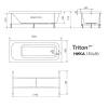 Акриловая ванна Triton Ника 180x80 Щ0000062049 белая фото 8