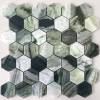 Мозаика LeeDo Pietrine Hexagonal Onice Verde Oliva Pol Hex (2.3x4) 28.9x29.2