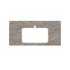 Столешница Kerama Marazzi Plaza PL2.VT280\100 для раковин, встраиваемых сверху Парнас пепельный лаппатированный