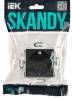 Розетка 1-местная с заземлением IEK Skandy SK-R11-16-K53 графит фото 6