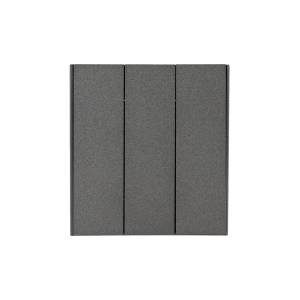 Выключатель 3-клавишный Kranz Strong KR-78-0707-6 графит