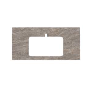 Столешница Kerama Marazzi Plaza PL2.VT280\100 для раковин, встраиваемых сверху Парнас пепельный лаппатированный