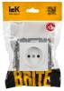 Розетка 1-местная IEK Brite BR-R10-10-K91 арктический белый фото 6