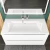 Раковина Uperwood Infinity RInfinity100wg0 без отверстия для смесителя, белая глянцевая, 100x45 фото 4