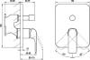Смеситель для душа Ravak Flat X070123 нержавеющая сталь фото 4