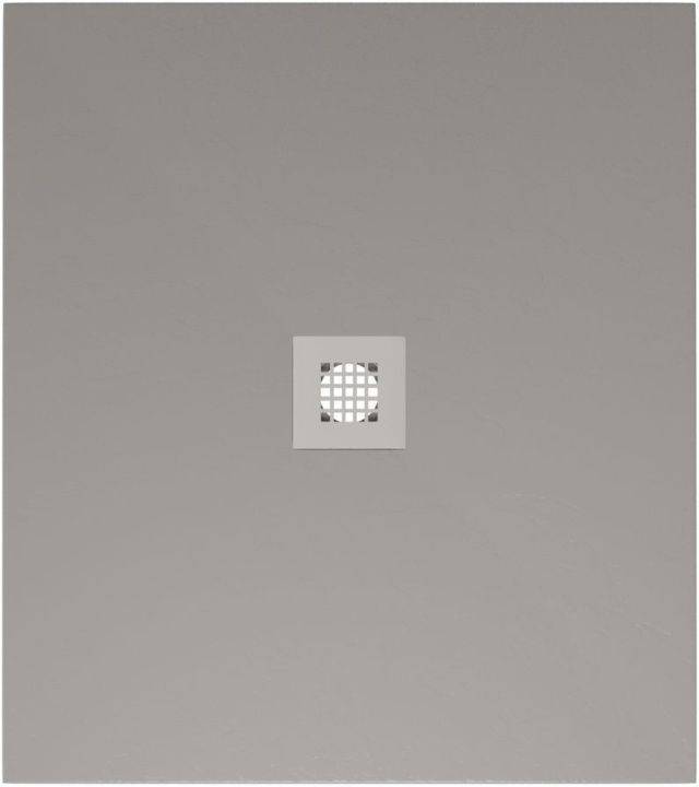 Поддон для душа Allen Brau Priority с накладкой на сифон, платина, 900х900