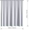 Штора для ванной Fora FOR-MIR208SIL 180x200, серая фото 4