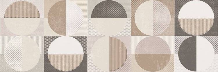 Декор Cifre Ceramica Cromatica DEC CIRCLES WARM BRILLO 25x75