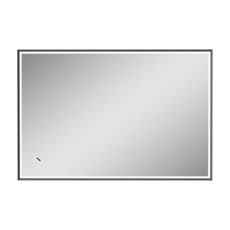 Зеркало Equil Smile zSMILE100 с подсветкой, серый муар, 100x70