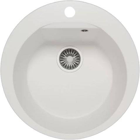 Мойка кухонная Polygran Atol 627451 белый хлопок