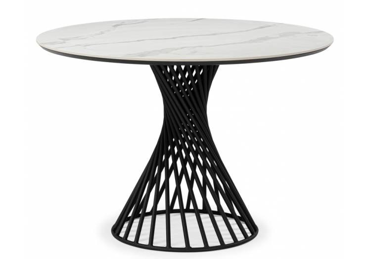 Стол Notta Вивиен 625620 patagonoa bianco repose, черный 110x110x75