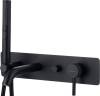 Смеситель для ванны с душем Allen Brau Priority 5.31006-31 С ВНУТРЕННЕЙ ЧАСТЬЮ, чёрный матовый