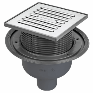 Душевой трап Bettoserb 14702510 с мультисифоном, хром глянец, 15x15