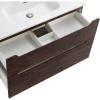 Тумба с раковиной Belbagno Etna H-60 ETNA-H60-900-2C-SO-RW-P 90x45x60 Rovere Moro подвесная с двумя выкатными ящиками, с доводчиками фото 8