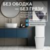 Унитаз-компакт Abber Rechteck AC1210T безободковый, сиденье микролифт, белый фото 3