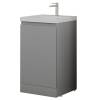 Тумба с раковиной Style Line Батлер Plus серый, раковина серый шелк