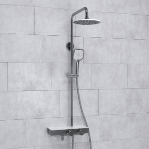 Душевой комплект Wasserkraft A113.067.065.CH Thermo с термостатическим смесителем, хром