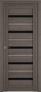 Межкомнатная дверь Владимирская Фабрика Дверей Atum Al 7 Grey стекло Black Gloss SM 800x2000