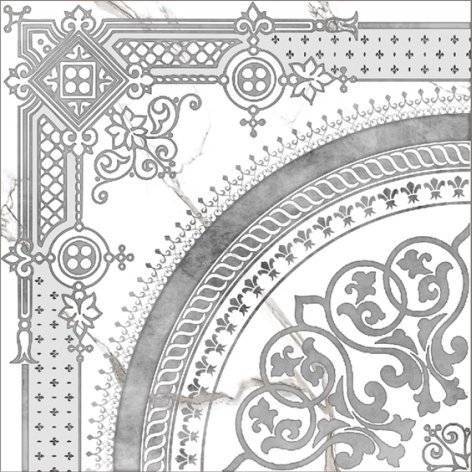Декор Grasaro Marble Classic G-270/G/d02 Snow White 40x40