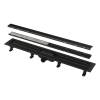 Душевой лоток AlcaPlast APZ19BLACK-550 с опорами и решеткой