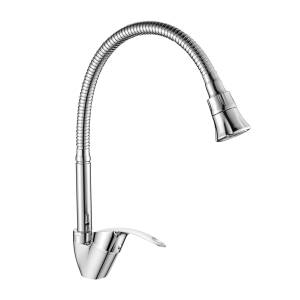 Смеситель для кухни Decoroom DR71 DR71022 одноручный с гибким изливом Хром