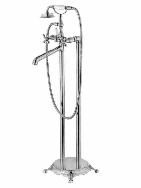 Смеситель для ванны Wonzon & Woghand WW-88649020-CR напольный, хром