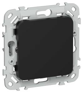 Заглушка с суппортом IEK Flite FI-PL10-K02 черный