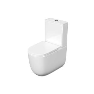 Унитаз-компакт Aquatek Optima Plus AQ4452-00 безободковый, сиденье микролифт, белый