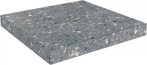 Ступень Kerama Marazzi Терраццо SG632820R\GCA угловая клееная серый темный 33x33