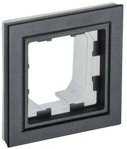 Рамка 1-постовая IEK Brite BR-M12-44-K02 черный