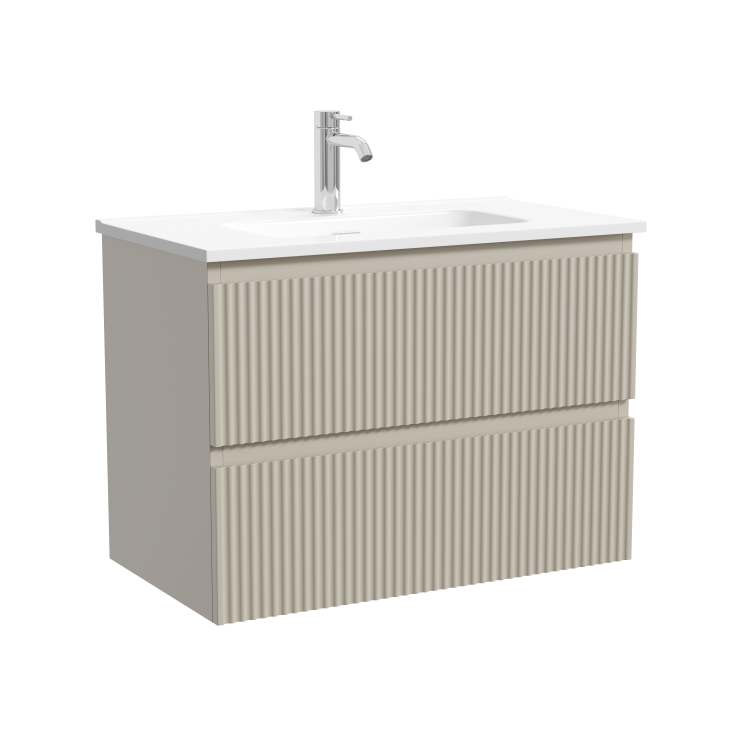 Тумба с раковиной Sancos Snob R Beige Soft, 70x52