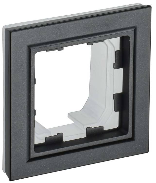 Рамка 1-постовая IEK Brite BR-M12-44-K02 черный