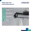 Полка Milardo Easy EASBWS2M49 26.3см, черная матовая фото 7